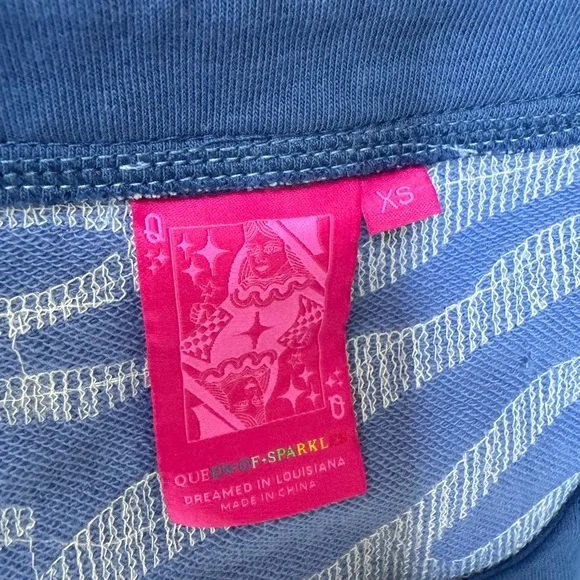 NWOT QUEEN OF SPARKLES Sequin Beaded Tiger Stripe Set - Picture 6 of 7